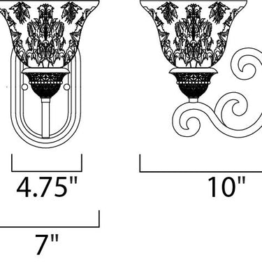 Maxim Lighting Symphony Wall Sconce Oil Rubbed Bronze
