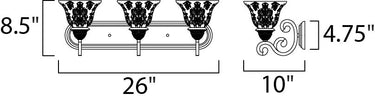Maxim Lighting Symphony 3-Light Bath Vanity Oil Rubbed Bronze