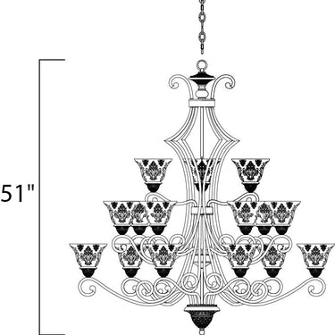 Maxim Lighting Symphony 15-Light Chandelier Oil Rubbed Bronze
