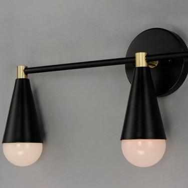 Maxim Lighting Lovell 3-Light Bath Vanity Black/Satin Brass