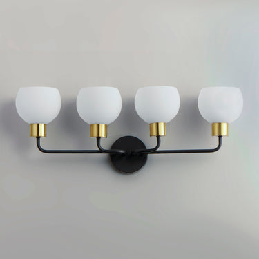 Maxim Lighting Coraline 4-Light Bath Vanity Bronze/Satin Brass