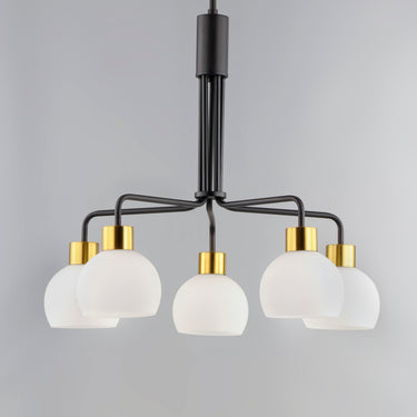 Maxim Lighting Coraline 5-Light Chandelier Bronze/Satin Brass