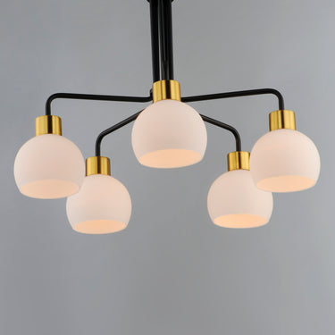 Maxim Lighting Coraline 5-Light Chandelier Bronze/Satin Brass