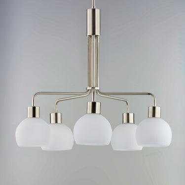 Maxim Lighting Coraline 5-Light Chandelier Satin Nickel