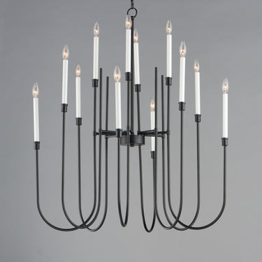 Maxim Lighting Tux 12-Light Chandelier Black