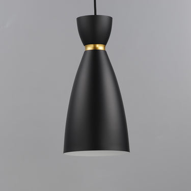 Maxim Lighting Carillon Elongated Mini Pendant Black/Satin Brass