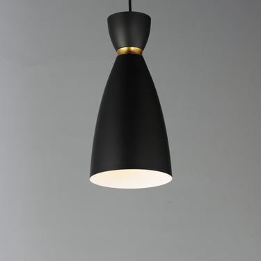 Maxim Lighting Carillon Elongated Mini Pendant Black/Satin Brass