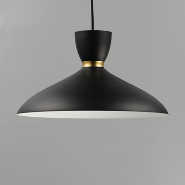 Maxim Lighting Carillon 16" Pendant Black/Satin Brass