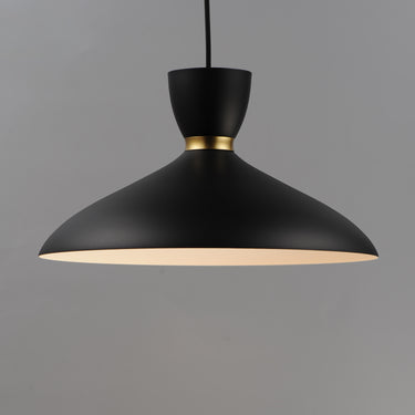 Maxim Lighting Carillon 16" Pendant Black/Satin Brass