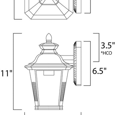 Maxim Lighting Knoxville Outdoor Wall Mount Bronze