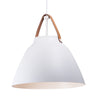 Maxim Lighting Nordic Pendant Tan Leather/White