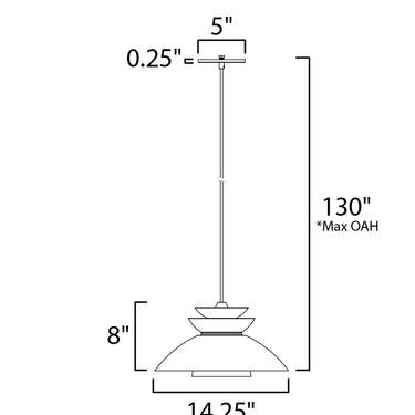 Maxim Lighting Nordic Pendant White