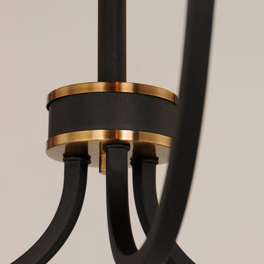 Maxim Lighting Charlton 5-Light Chandelier Black/Antique Brass