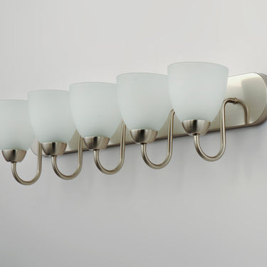 Maxim Lighting Axis 5-Light Strip Bath Vanity Satin Nickel
