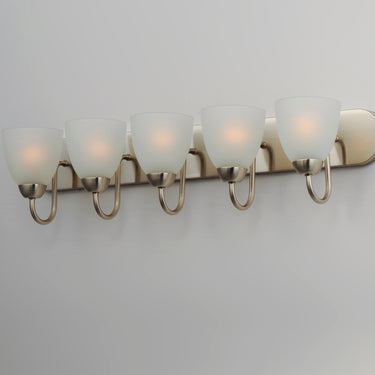 Maxim Lighting Axis 5-Light Strip Bath Vanity Satin Nickel