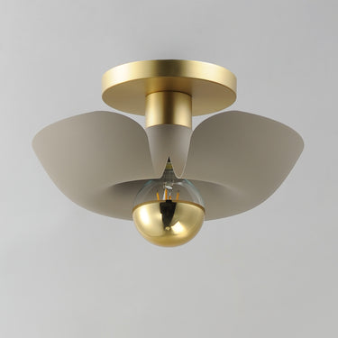 Maxim Lighting Poppy 12" Flush Mount Silver Gold/Satin Brass