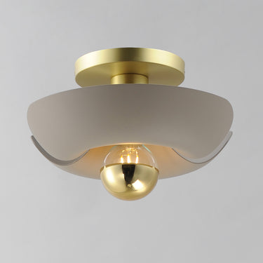 Maxim Lighting Poppy 12" Flush Mount Silver Gold/Satin Brass