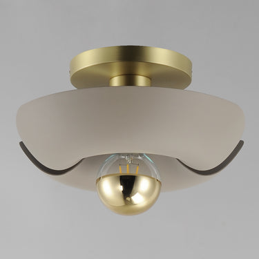 Maxim Lighting Poppy 12" Flush Mount Silver Gold/Satin Brass