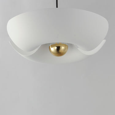 Maxim Lighting Poppy 18" Pendant White/Satin Brass