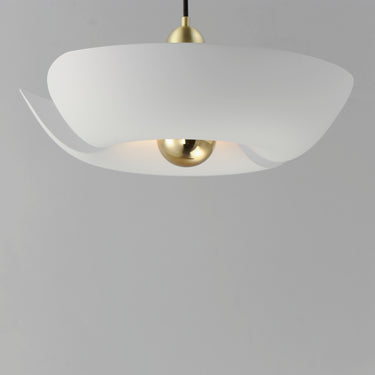 Maxim Lighting Poppy 18" Pendant White/Satin Brass