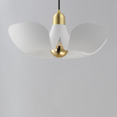Maxim Lighting Poppy 18" Pendant White/Satin Brass