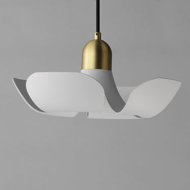 Maxim Lighting Poppy 18" Pendant White/Satin Brass
