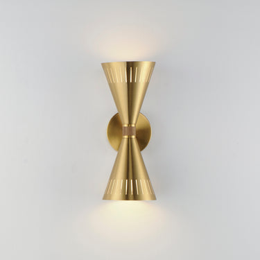 Maxim Lighting Helsinki 2-Light Wall Sconce Natural Aged Brass
