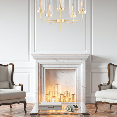 Maxim Lighting Crosby 5-Light Chandelier Satin Brass