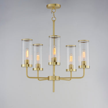 Maxim Lighting Crosby 5-Light Chandelier Satin Brass