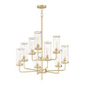 Maxim Lighting Crosby 9-Light Chandelier Satin Brass