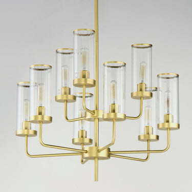 Maxim Lighting Crosby 9-Light Chandelier Satin Brass