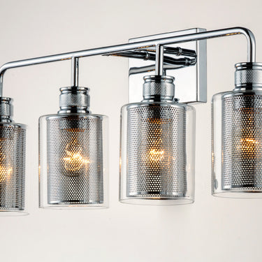 Maxim Lighting Filigree 4-Light Bath Vanity Polished Chrome