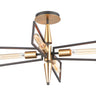 Maxim Lighting Wings 4-Light Flush Mount Black/Satin Brass