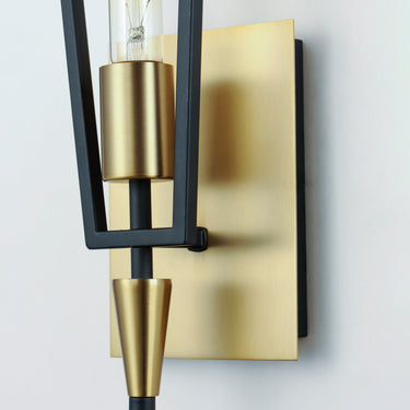 Maxim Lighting Wings Wall Sconce Black/Satin Brass