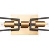 Maxim Lighting Wings 2-Light Wall Sconce Black/Satin Brass