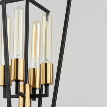 Maxim Lighting Wings 4-Light Pendant Black/Satin Brass