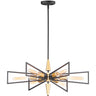 Maxim Lighting Wings 6-Light Chandelier Black/Satin Brass