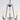 Maxim Lighting Haven 3-Light Chandelier Black/Satin Nickel