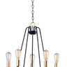 Maxim Lighting Haven 5-Light Chandelier Oil Rubbed Bronze/Antique Brass