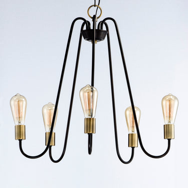 Maxim Lighting Haven 5-Light Chandelier Oil Rubbed Bronze/Antique Brass