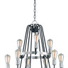 Maxim Lighting Haven 9-Light Chandelier Black/Satin Nickel