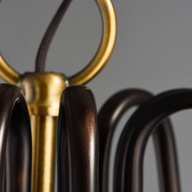 Maxim Lighting Haven 9-Light Chandelier Oil Rubbed Bronze/Antique Brass