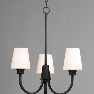 Maxim Lighting Shelter 3-Light Chandelier Black