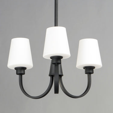 Maxim Lighting Shelter 3-Light Chandelier Black