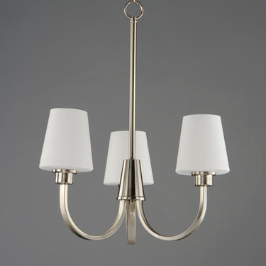 Maxim Lighting Shelter 3-Light Chandelier Satin Nickel