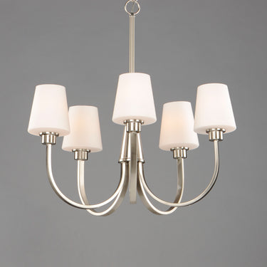 Maxim Lighting Shelter 5-Light Chandelier Satin Nickel