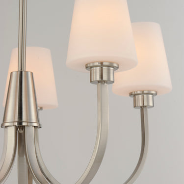 Maxim Lighting Shelter 5-Light Chandelier Satin Nickel
