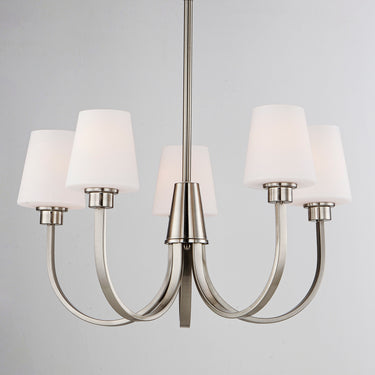 Maxim Lighting Shelter 5-Light Chandelier Satin Nickel