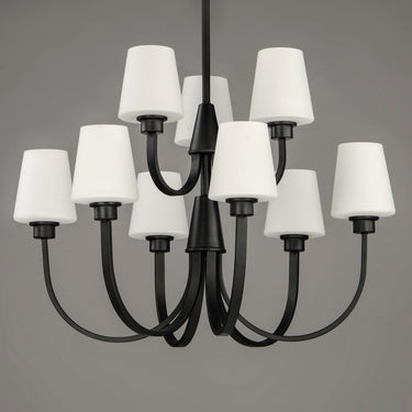 Maxim Lighting Shelter 9-Light Chandelier Black