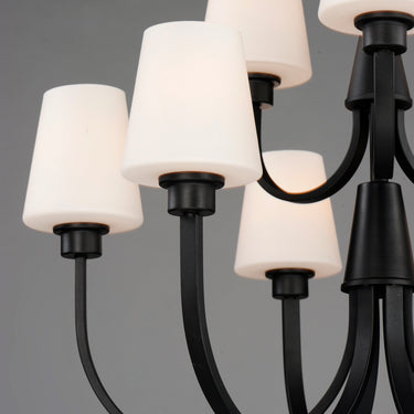 Maxim Lighting Shelter 9-Light Chandelier Black